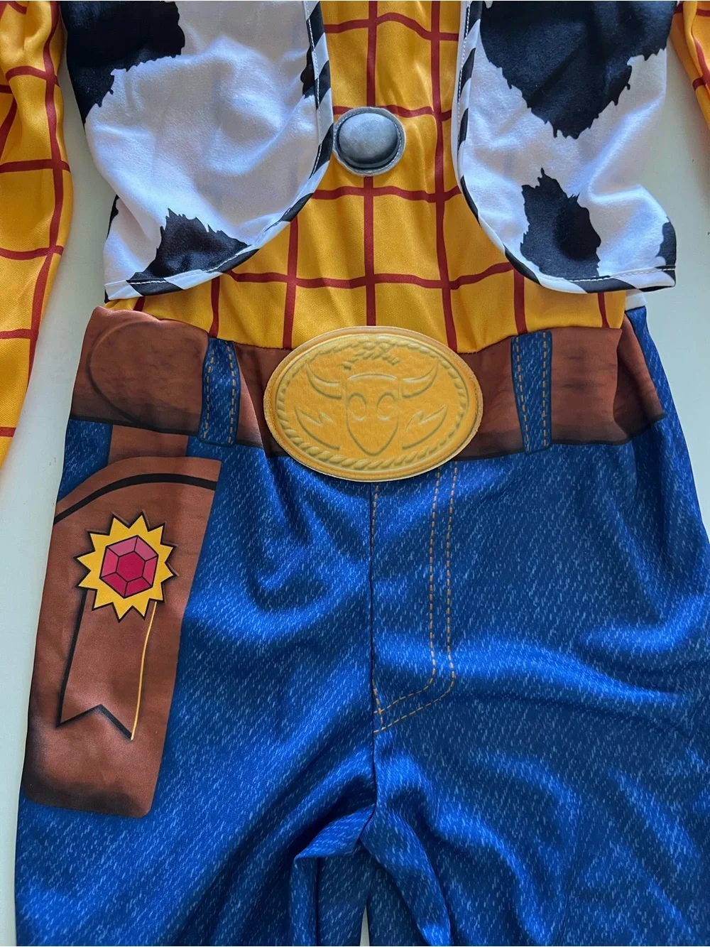 Disney Woody Cowboy Costume in Yellow, Blue, Brown - Picture 7 of 10